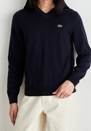 Stickad tröja - dark blue