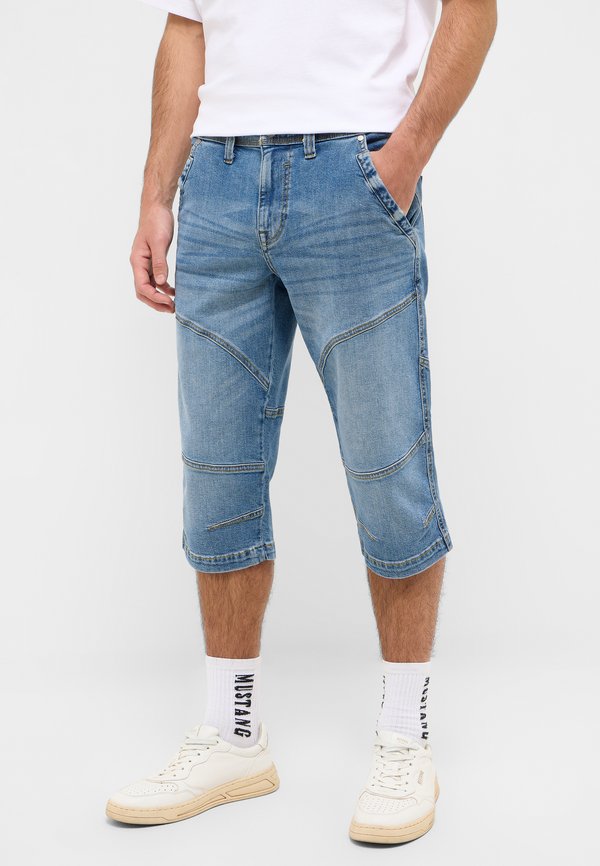 STYLE FREMONT - Jeans Shorts - blau