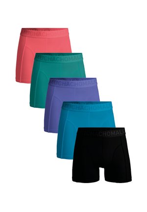 5-PACK SOLID - Boxershort - black blue purple green pink