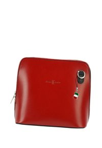 DrachenLeder Cross body bag - rot schwarz