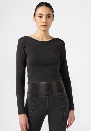LS ICONS WASH - Longsleeve - black