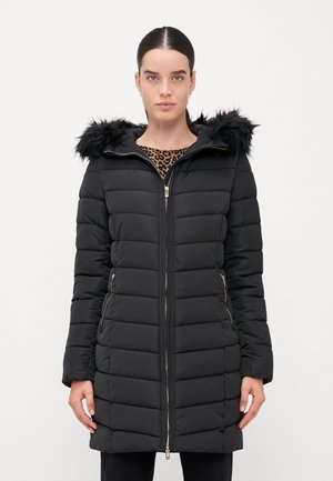 ONLNEWELLAN HOOD COAT - Vinterkåpe / -frakk - black