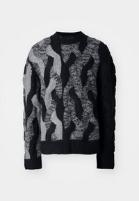 GRADIENT CABLE UNISEX - Džemperis - black/grey/white