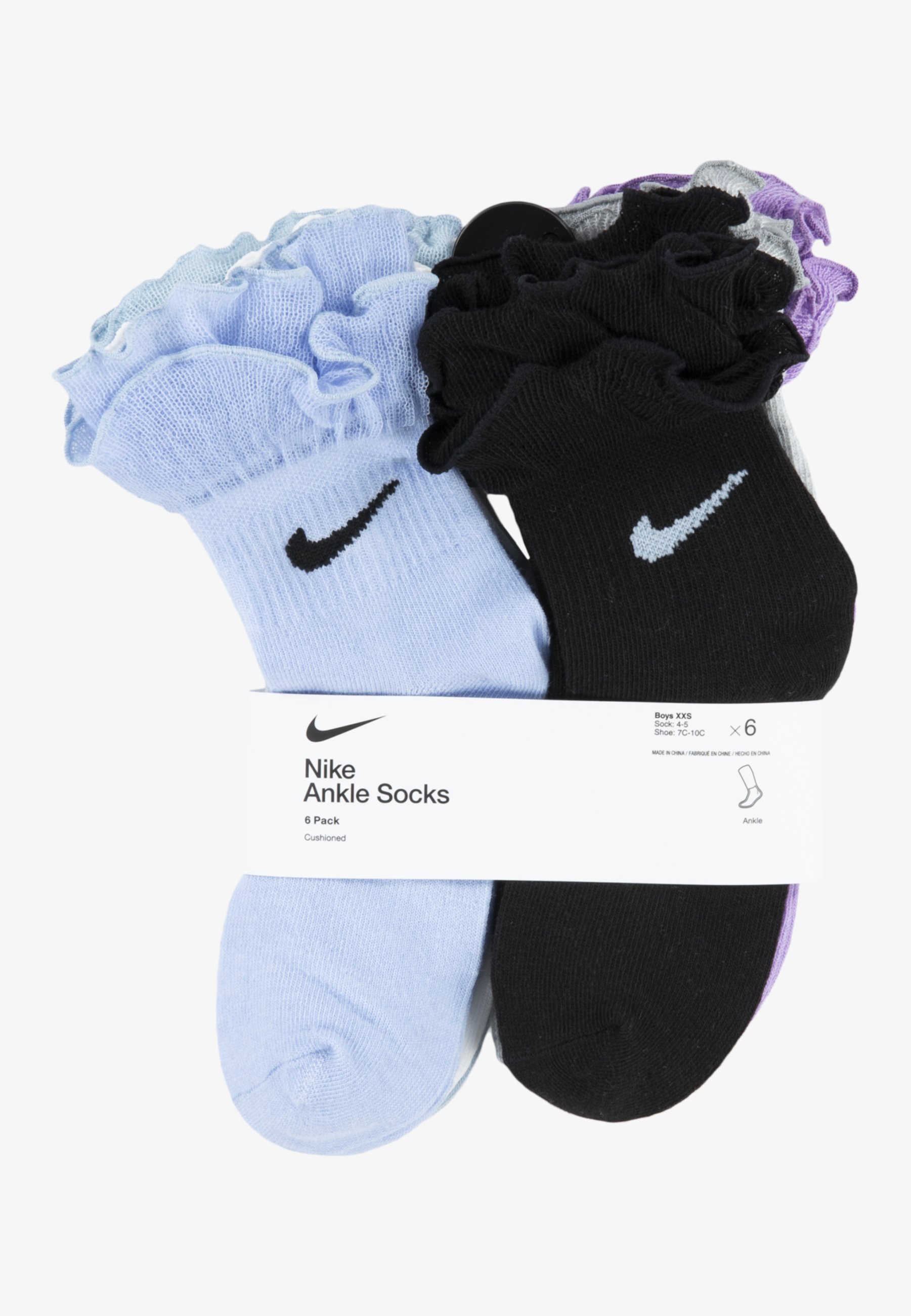 nike frilly ankle socks
