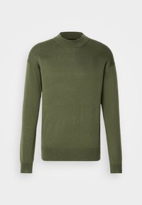 DROPPED SHOULDER MOCK NECK - Jersey de punto - green ivy