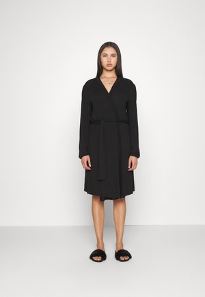 Bruno Banani BRUNA KIMONO WITH LACE DETAIL - Badekåpe - black