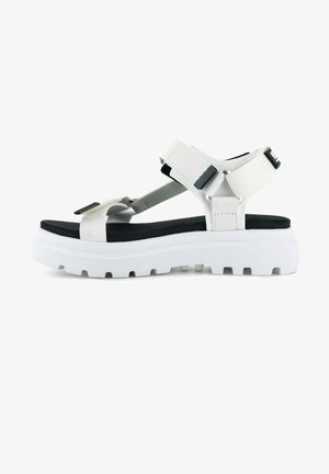 Palladium Sandalen met plateauzool - star white
