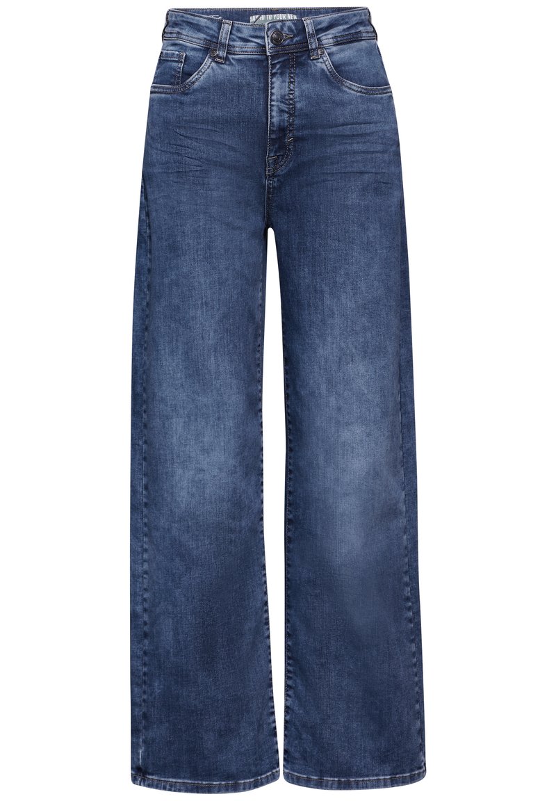 Street One M ELASTIKBUND - Jeans loose f - blau/carta da