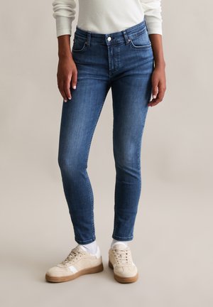DENIM JEANS CROPPED AUS POWERSTRETCH - Jeans Slim Fit - dark blue