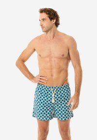 Gassa d’Amante NORA - Shorts da mare - blue yellow white graphic print