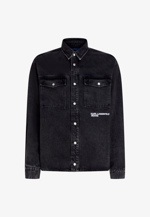 Karl Lagerfeld Jeans, KARL QUOTE - Farkkutakki - washed black