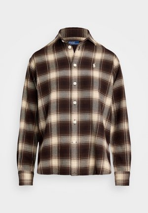 Polo Ralph Lauren RELAXED FIT PLAID COTTON SHIRT - Camicia - brown/cream multi