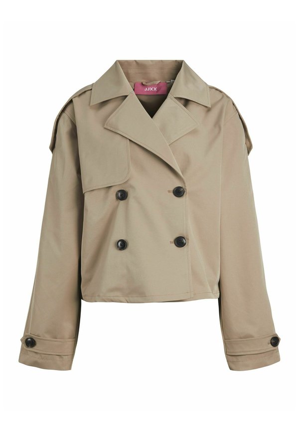 JXCARLIE SHORT TRENCHCOAT - Trenchcoat - beige3