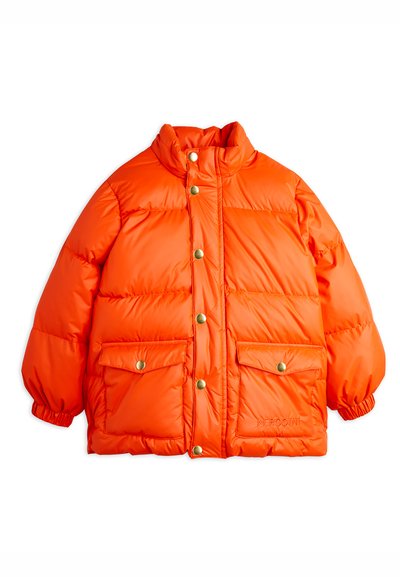 Mini Rodini HEAVY HOODED PUFFER JACKET UNISEX - Chaqueta de invierno - orange