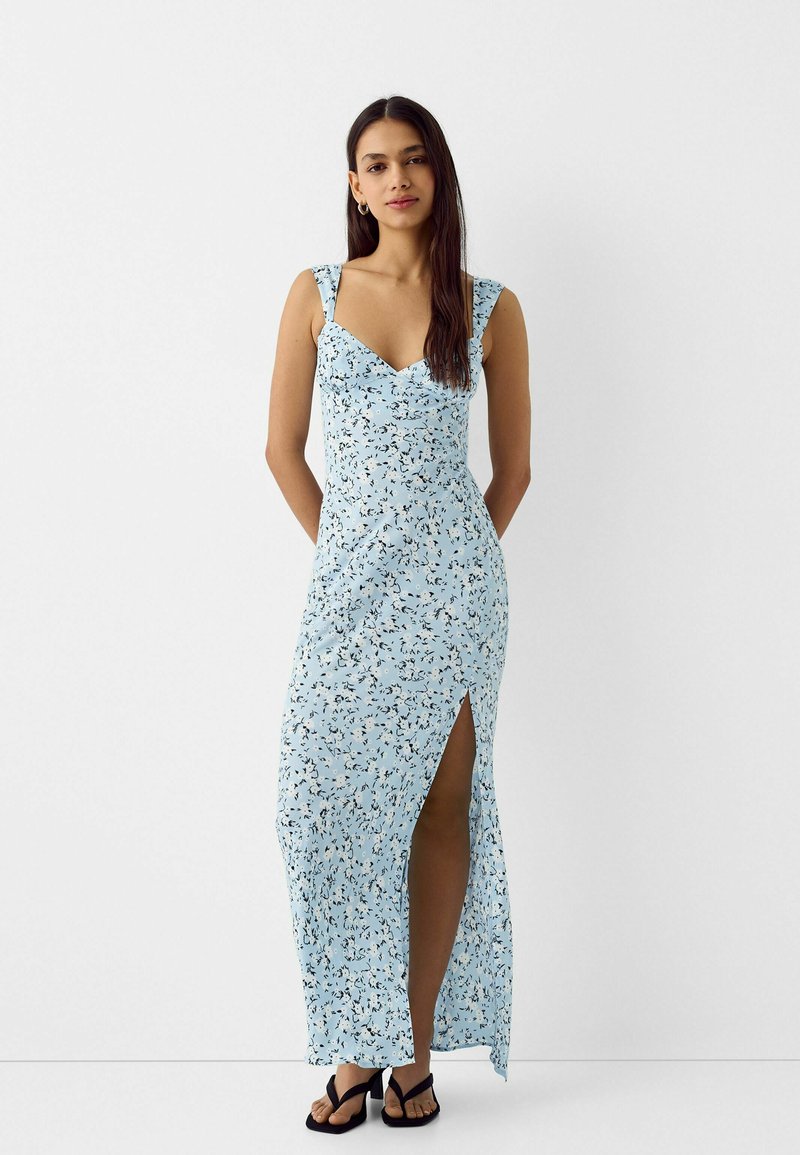 Bershka Maxi-jurk lichtblauw