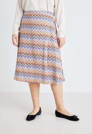 NOVA LIFE MIDI SKIRT  - A-line skjørt - copper tan/bali zigzag