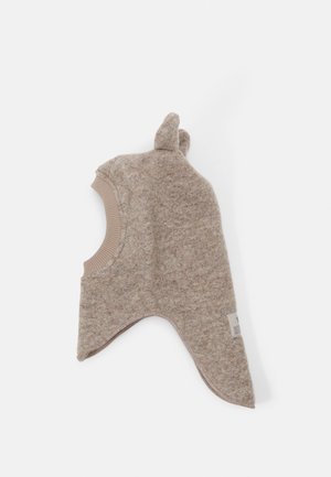 BALACLAVA EARS UNISEX - Čepice - camel melange