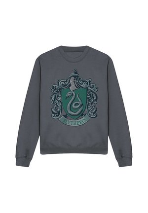 Cotton Soul, HARRY POTTER DISTRESSED SLYTHERIN CREST - Sweatshirt - anthracite