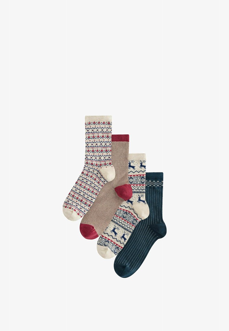 Next CHRISTMAS PATTERN 4 PACK. REGULAR FIT - Strømper - fairisle sparkle