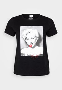 CARNEWMARILYN TEE - Triko s potiskem - black
