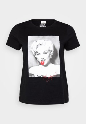 ONLY Carmakoma CARNEWMARILYN TEE - T-shirts med print - black