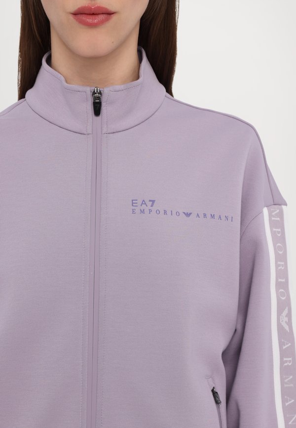 Zip-up sweatshirt - lavender gray2
