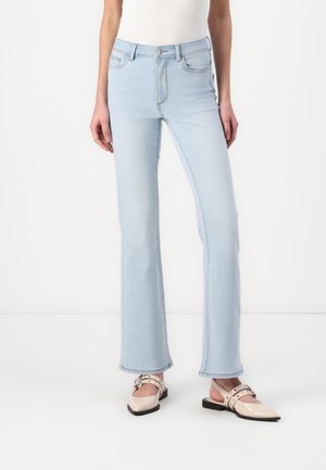 ONLWAUW FLARE - Flared Jeans - light blue bleached denim