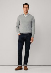 Hackett London Strickpullover - metal grey