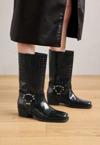 Cowboy- / bikerstøvler - black