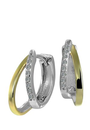 SilberDream CREOLEN DOUBLE - Ohrringe - silberfarben goldfarben