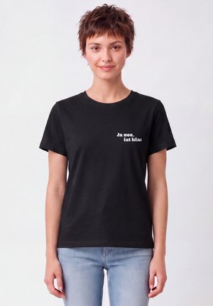 watapparel, JA NEE IST KLAR - T-shirt print - black
