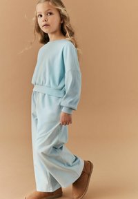 Next - CUFFED WIDE LEG JOGGERS SET - Tepláková souprava - blue Miniatura obrázku 1