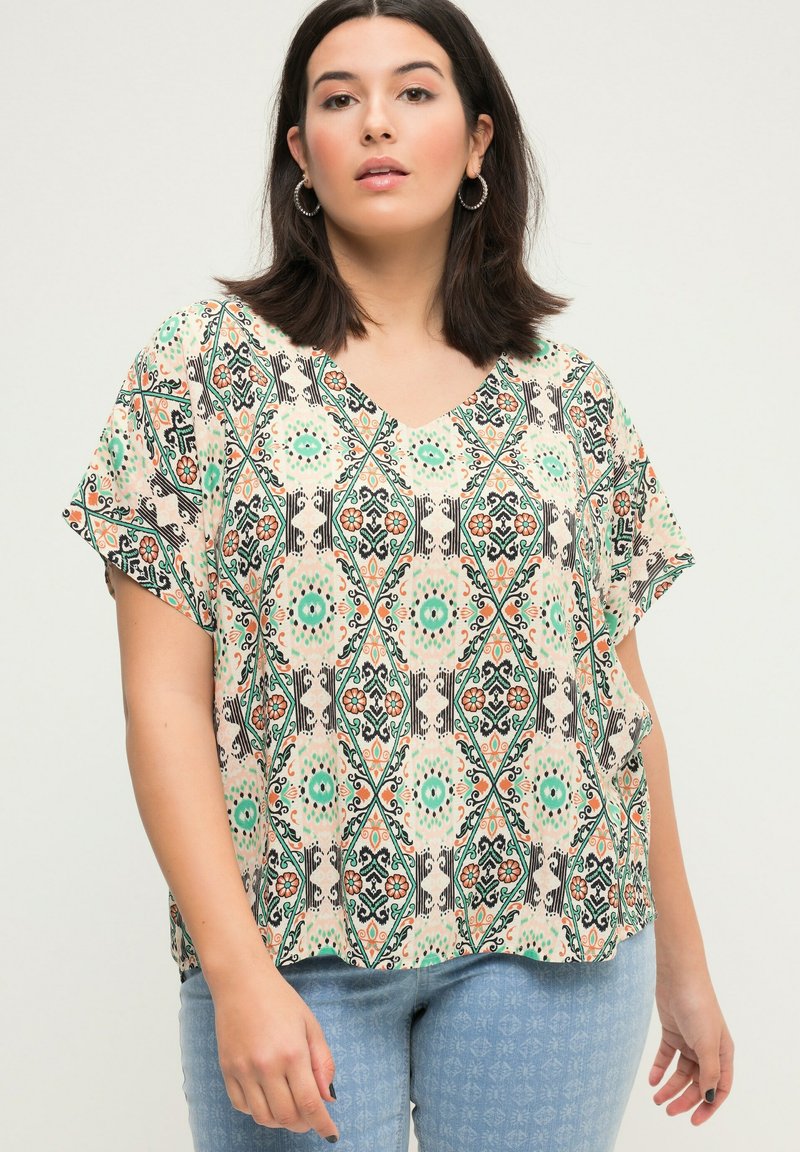 Studio Untold Blusa Dal Taglio Oversize In Mussola Con Colorato Design Leopardato 60 Camicia 58487553