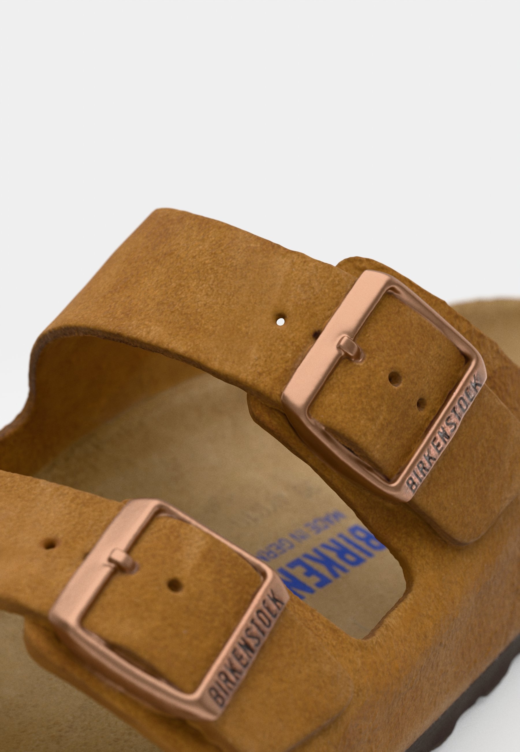 BIRKENSTOCK Arizona ベージュ SOFT FOOTBED 25 Arizona Chunky Beige Suede - Narrow – Quarks Shoes