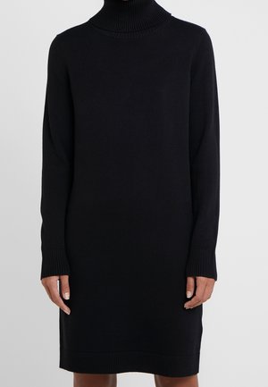 Stickad klänning - black
