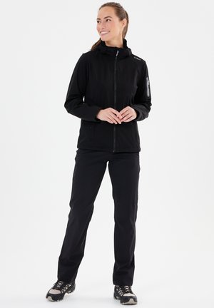 WOMAN JACKET ZIP HOOD - Softshell-takki - schwarz