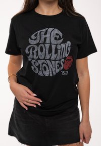 Paradiso Clothing THE ROLLING STONES SWIRL - Print T-shirt - black