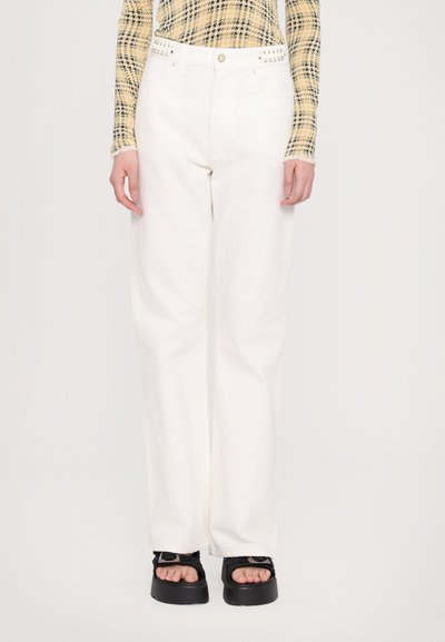Rabanne Traperice ravnih nogavica - off white denim
