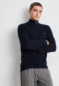 GANT HALFZIP - Trui - evening blue