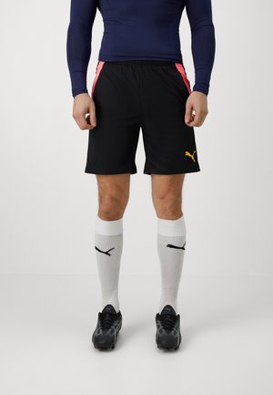 Puma TEAMLIGA TRAINING SHORTS OPEN POCKETS - Sport rövidnadrágok - black/sun stream