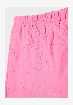 Stradivarius, EMBROIDERED SHORTS - Short - mottled light pink