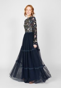 Maryisa EMMA EMBELLISHED AND EMBROIDERY - Festklänning - mid night blue