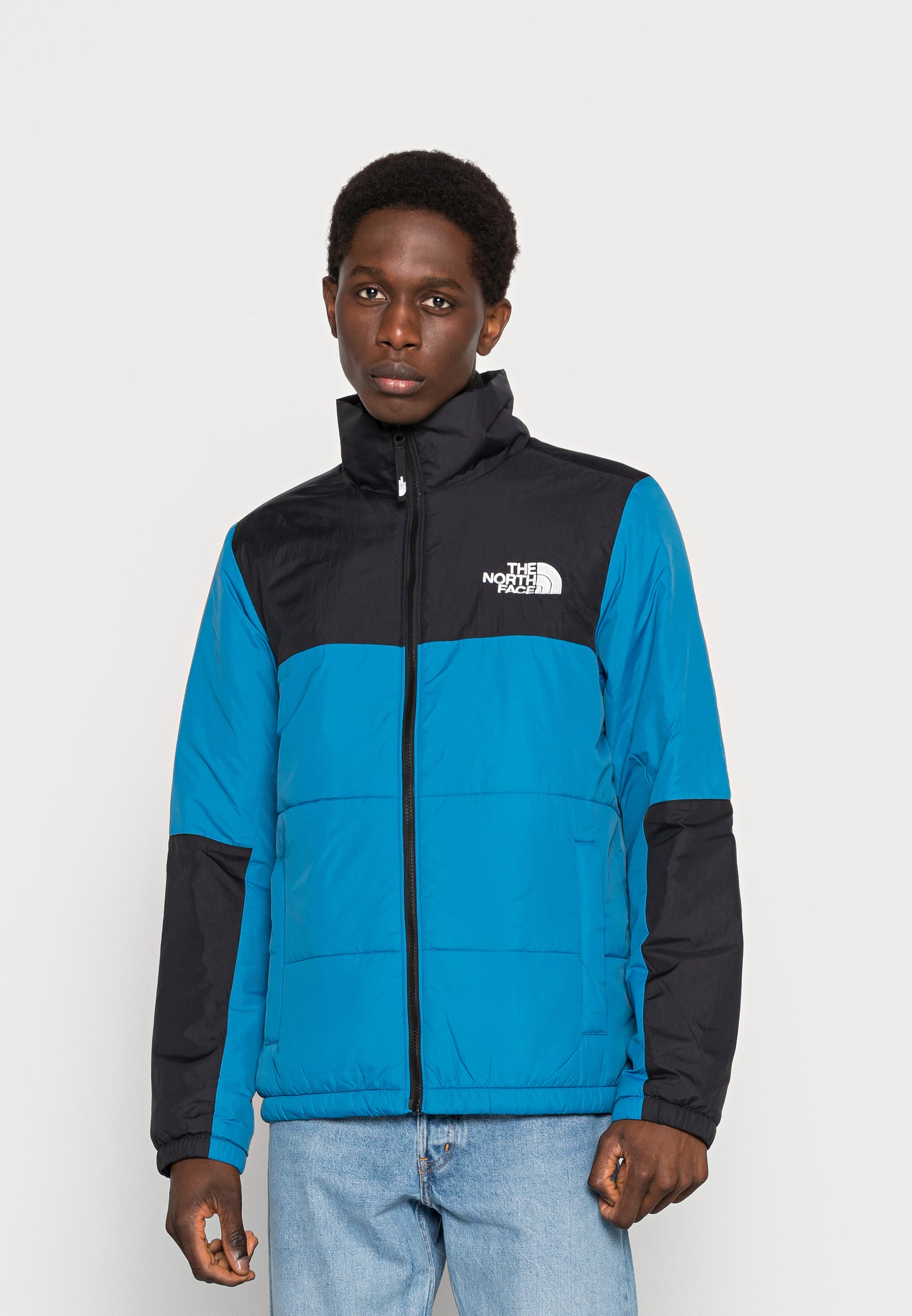 north face puffer coat blue