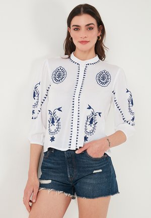 REGULAR FIT - Paitapusero - white indigo