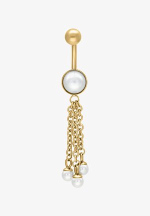 Wildcat, DANGLING SYNTHETIC PEARL BANANABELL - Piercing - Gold