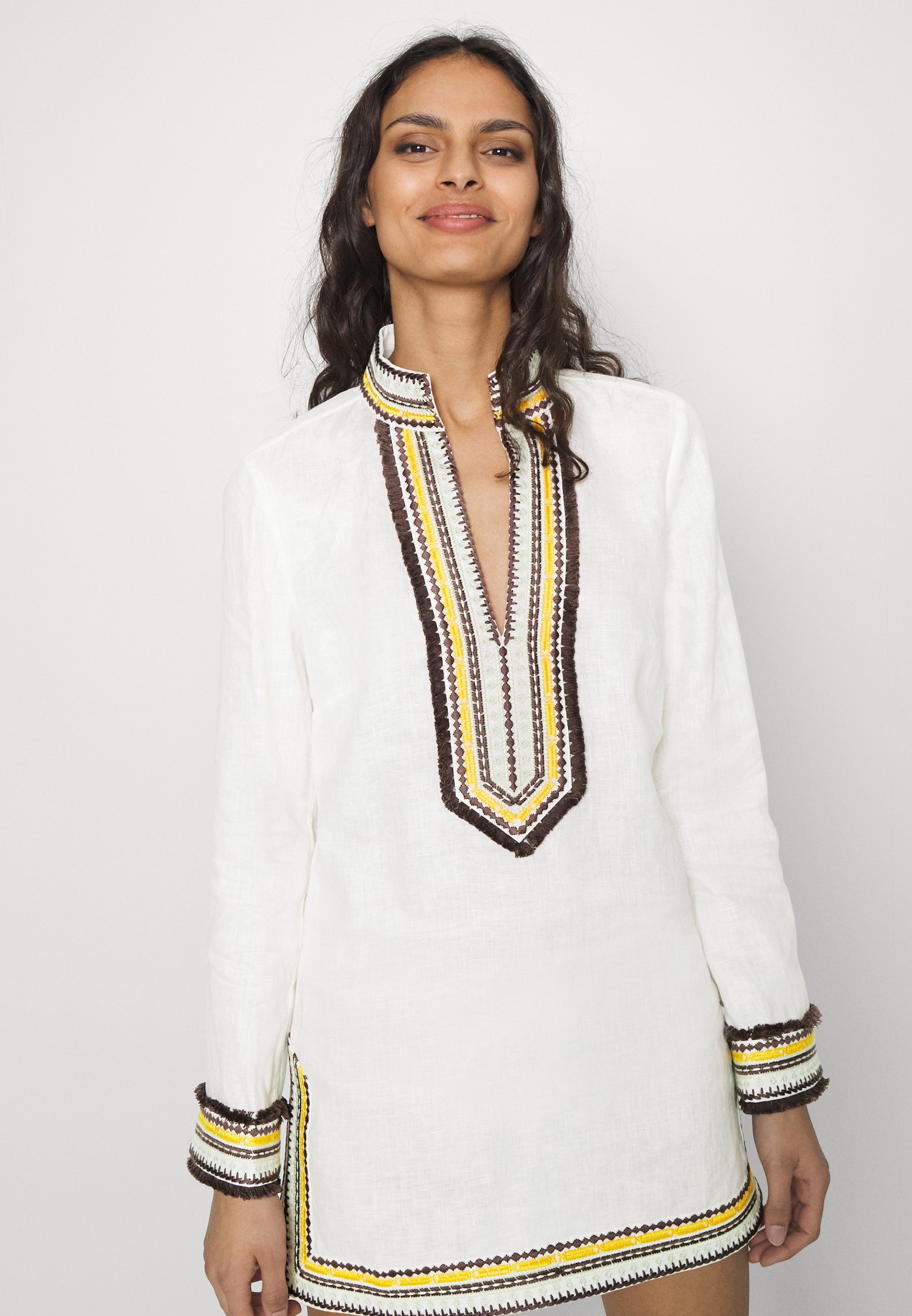 embroidered beach tunic tory burch