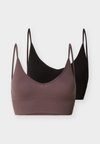 ONLVICKY V NECK 2 PACK - Κορσές - seal brown/black