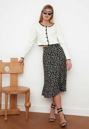 Object - Objbianca Lo Long Skirt - 4911670 White Sand