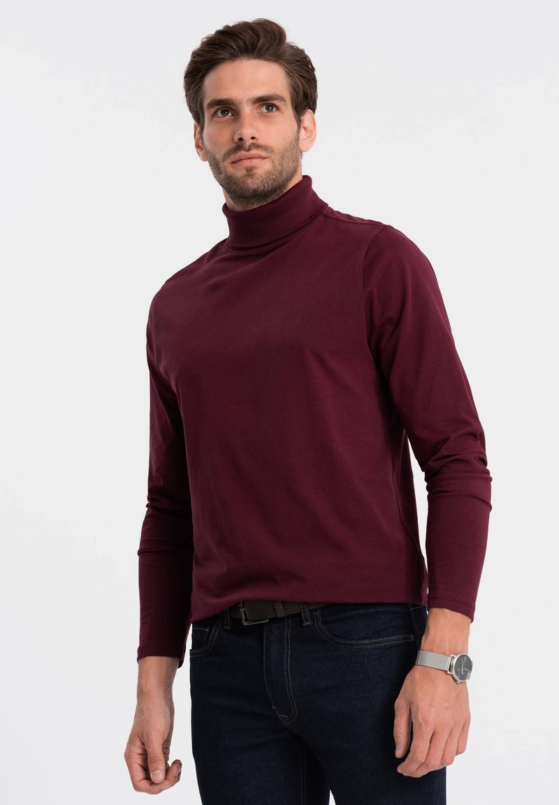 Ombre OM-LSCL-0112 - Langarmshirt - burgundy