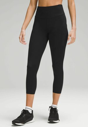 FAST AND FREE HIGH RISE CROP POCKETS - Leggings - black